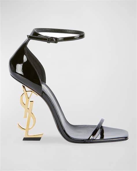 ysl logo heel sandals|YSL sandals heels.